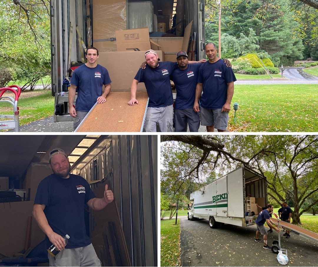 Our team in Upstate New York! Thank you to our amazing clients Susan and Bob for sending these photos of the guys!